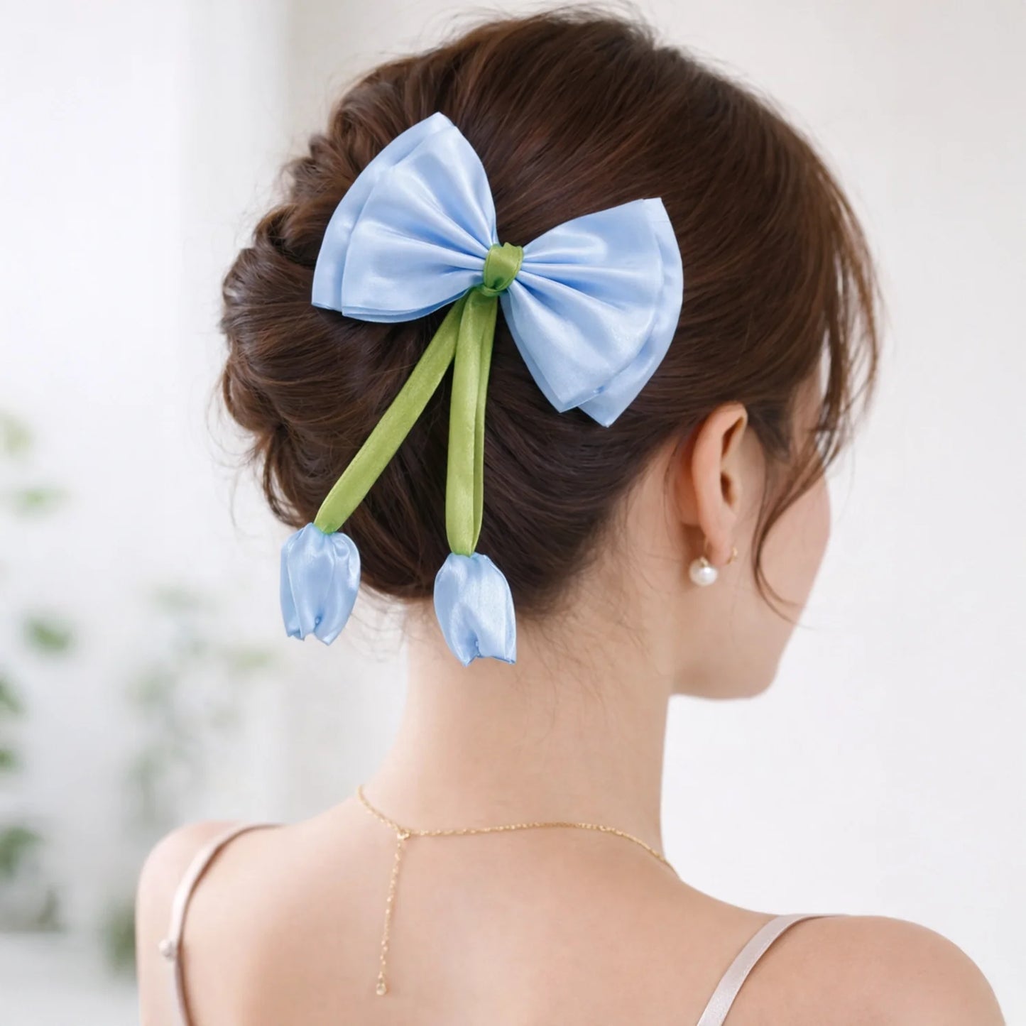 Hair Bow Clip (Color May Vary)